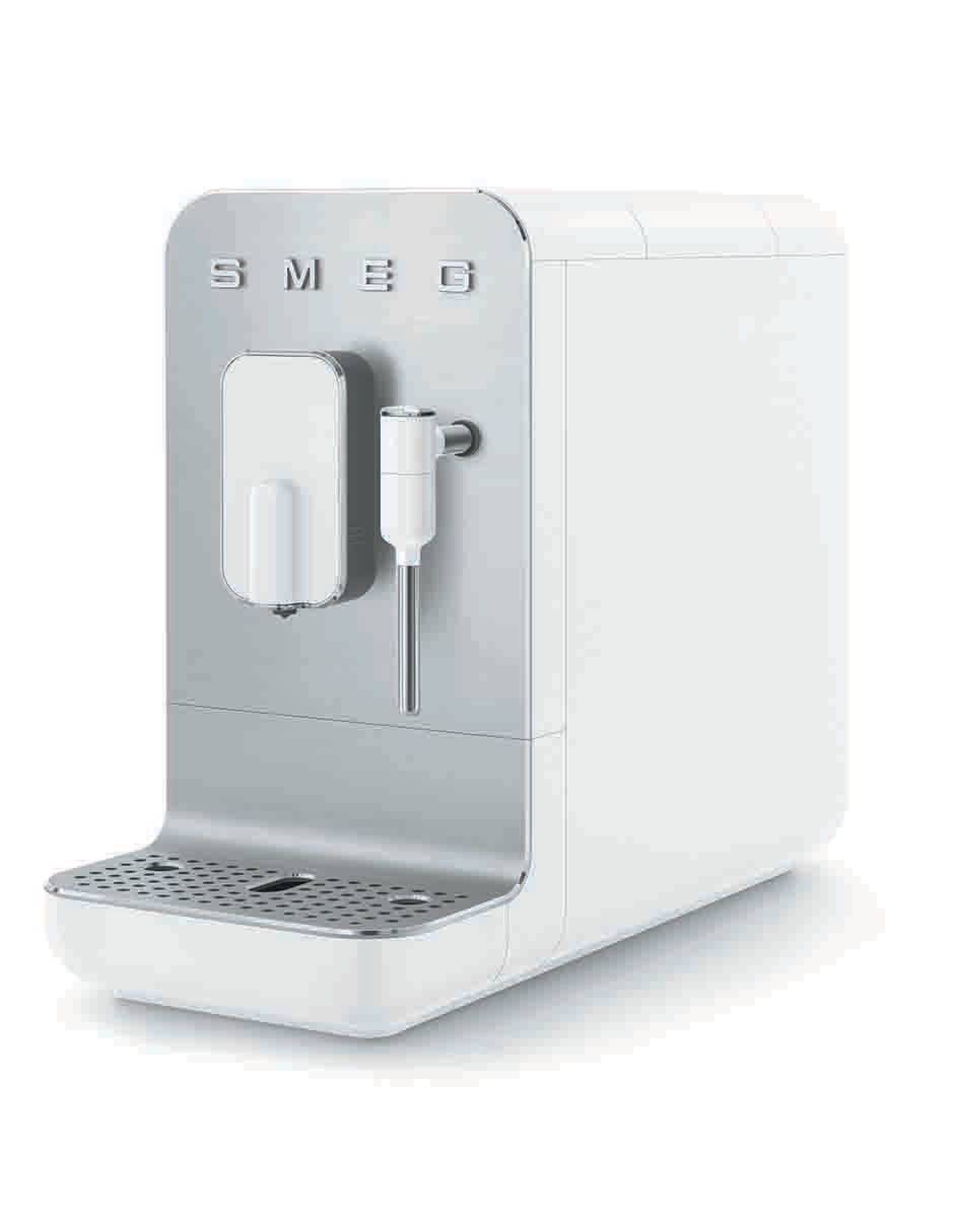 Cafetera con molino Smeg Collezione BCC12WHMUS