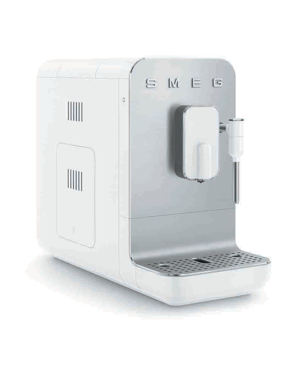 Cafetera con molino Smeg Collezione BCC12WHMUS