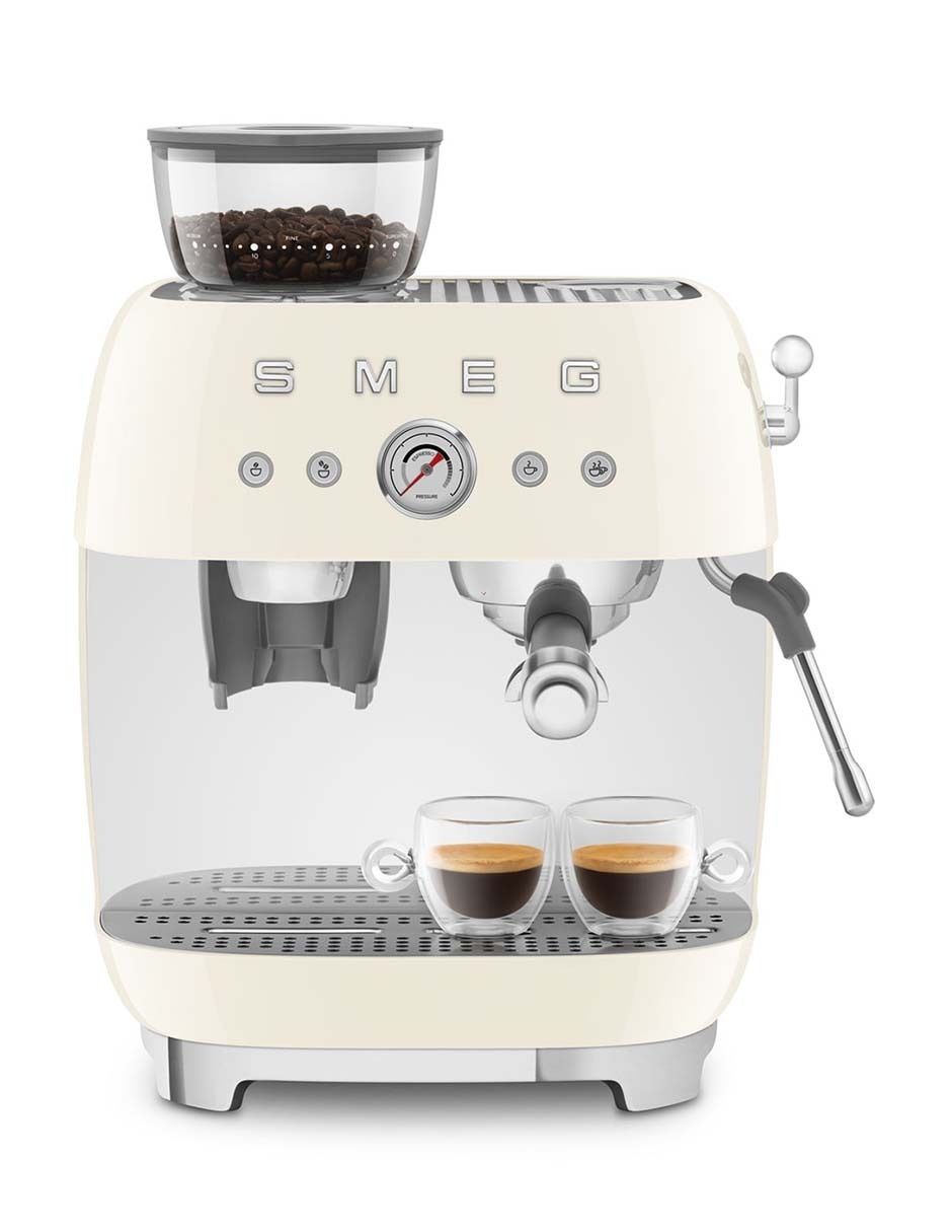 Cafetera con molino smeg 50´s style egf03crus