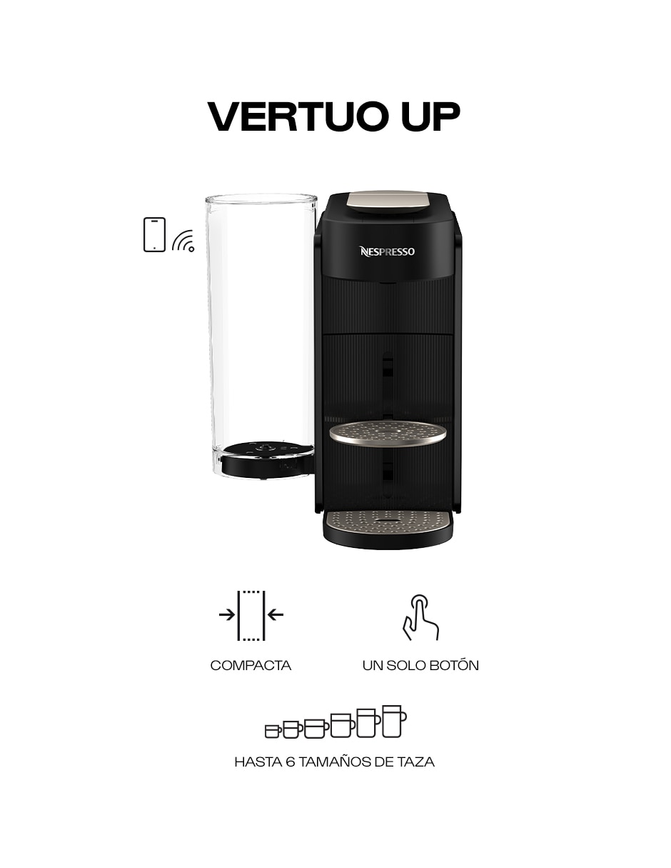 Cafetera de cápsula Nespresso Vertuo Up Black