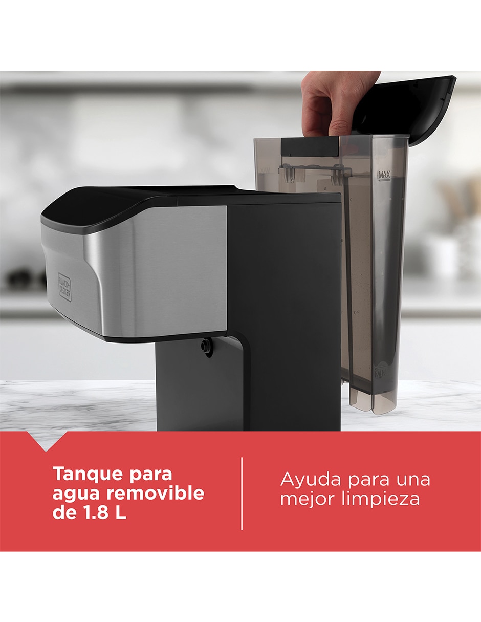 Cafetera espresso Black + Decker cafe crema EM0412-1SDLA