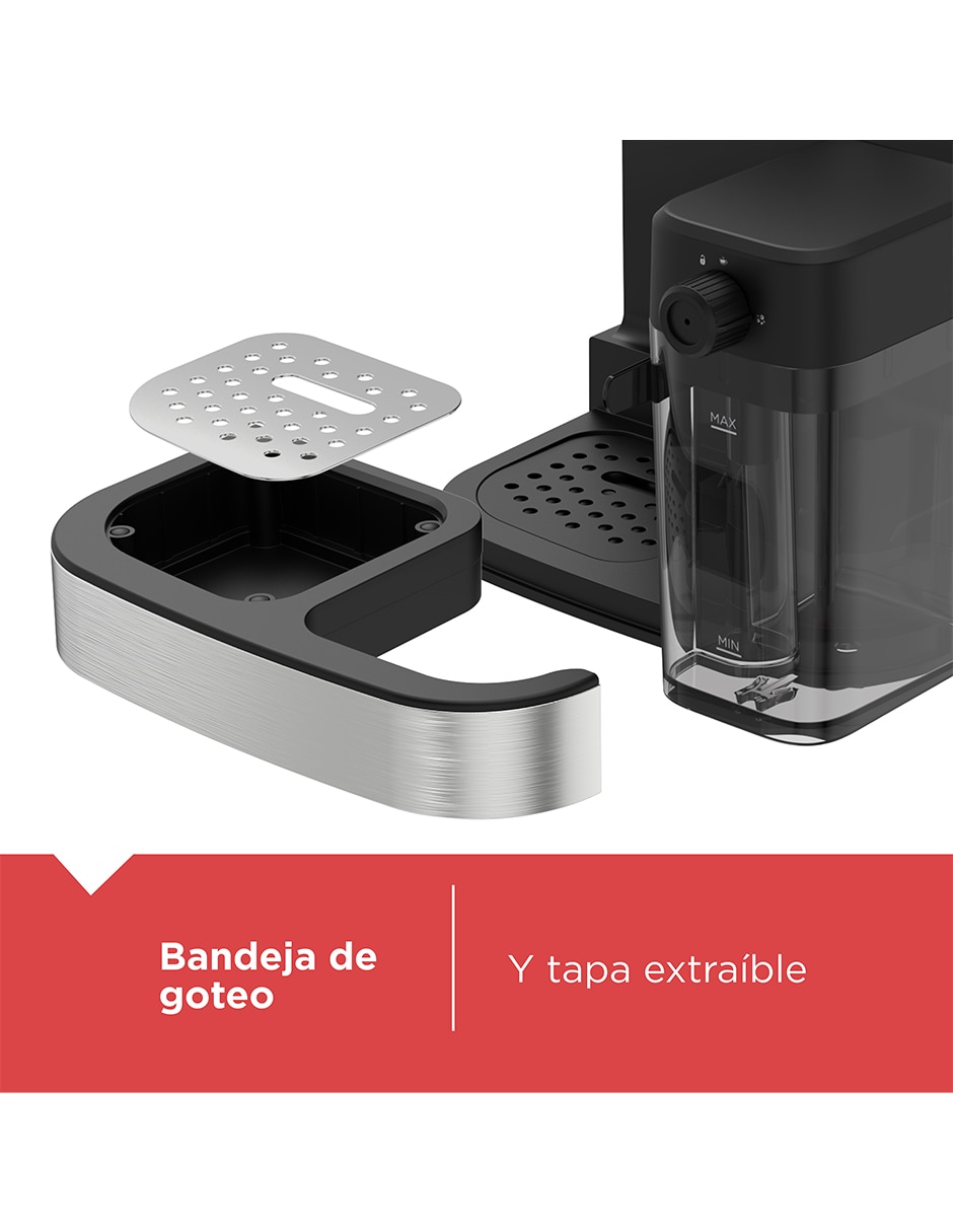 Cafetera espresso Black + Decker cafe crema EM0412-1SDLA