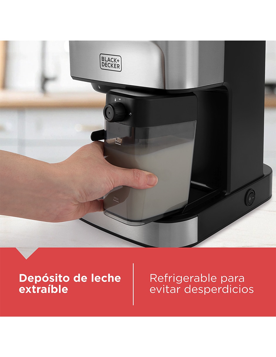 Cafetera espresso Black + Decker cafe crema EM0412-1SDLA