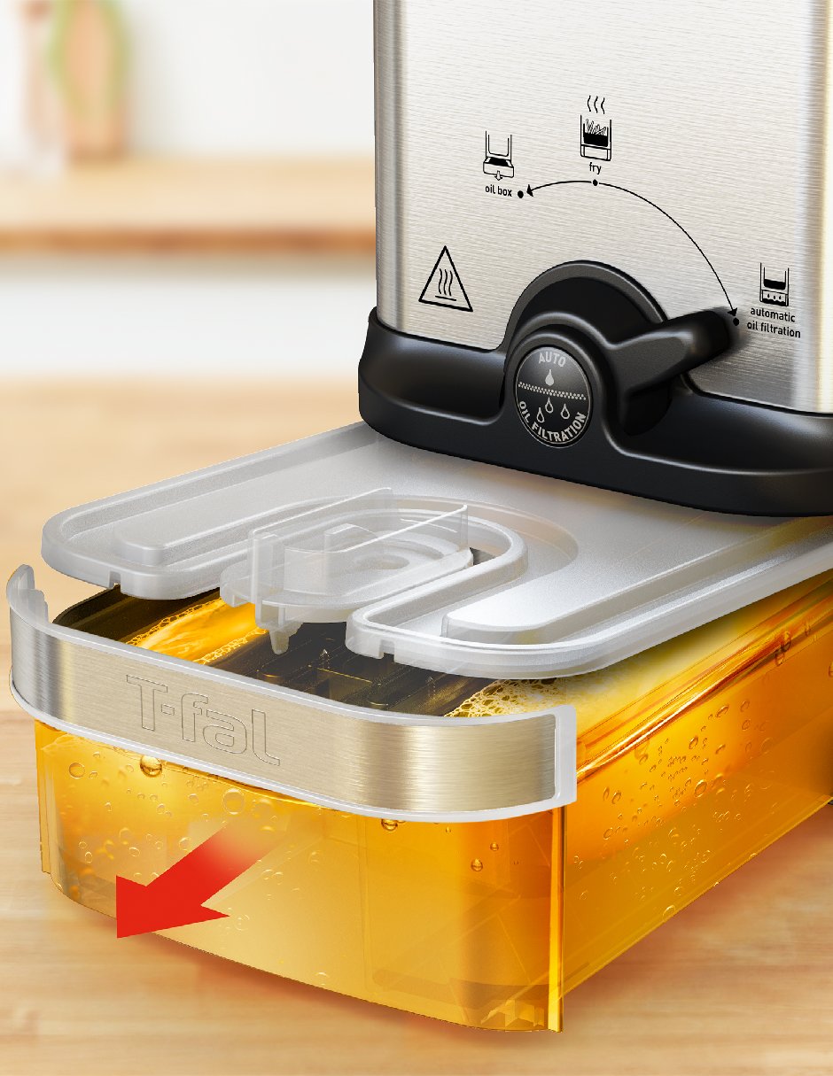 Freidora de aceite T-FAL Oleo Clean 1.8 L FR702D51