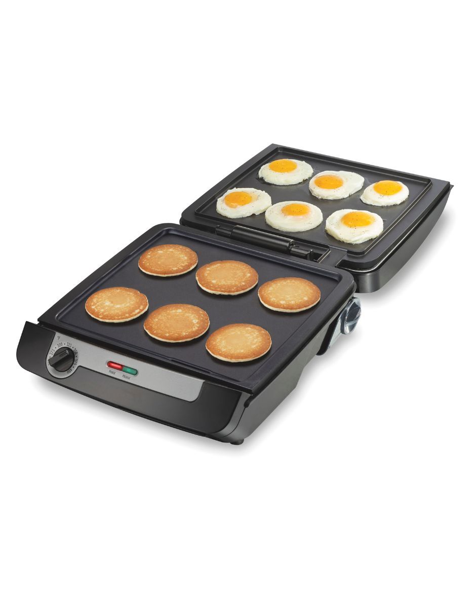 Parrilla eléctrica hamilton beach multigrill plus 25601mn de antiadherente