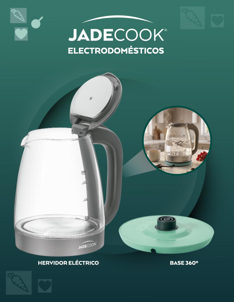 Tetera eléctrica de vidrio 7