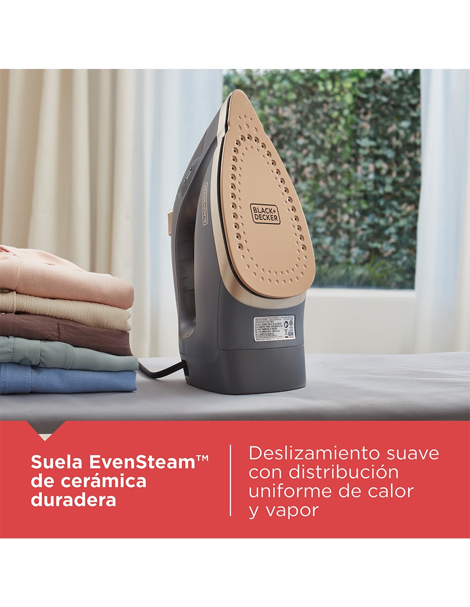 PLANCHA BLACK + DECKER Set&Style IR2023-1GDLA suela Cerámica