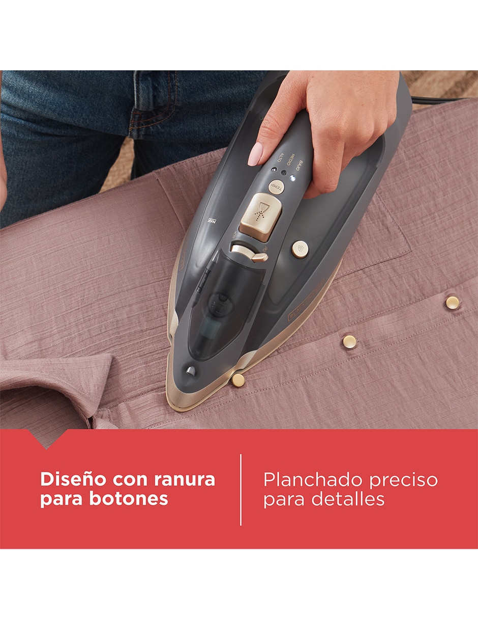 PLANCHA BLACK + DECKER Set&Style IR2023-1GDLA suela Cerámica
