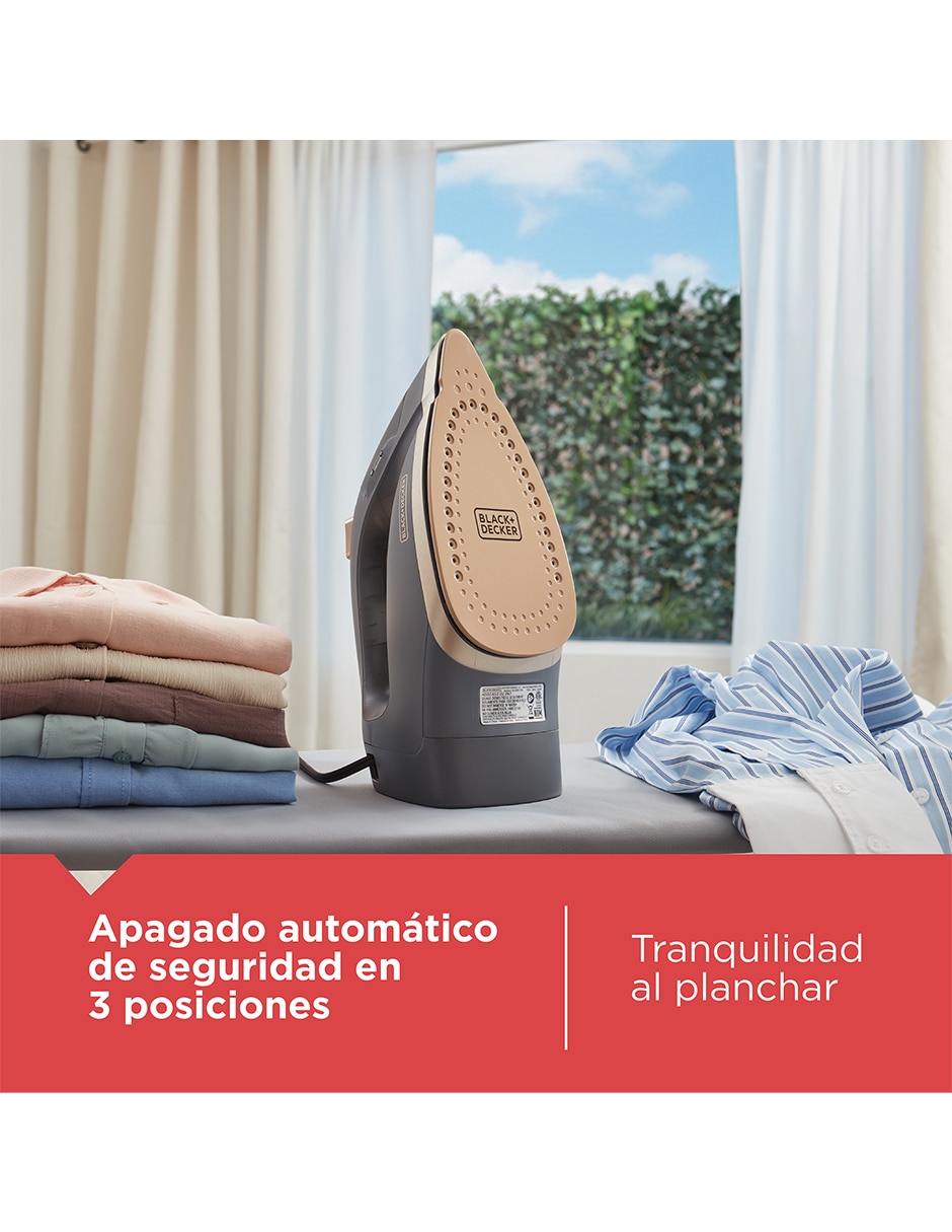 PLANCHA BLACK + DECKER Set&Style IR2023-1GDLA suela Cerámica