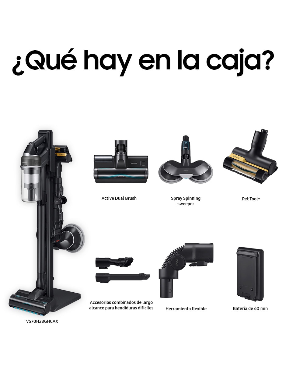 Aspiradora ciclónica Samsung Bespoke VS70H28GHC/AX 1 litro