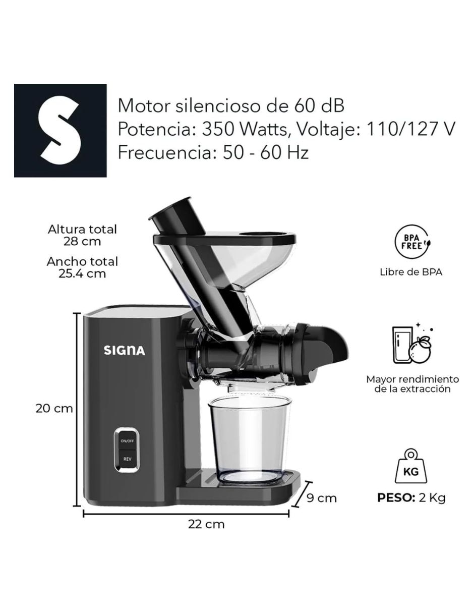 Extractor de jugo 350 w 8