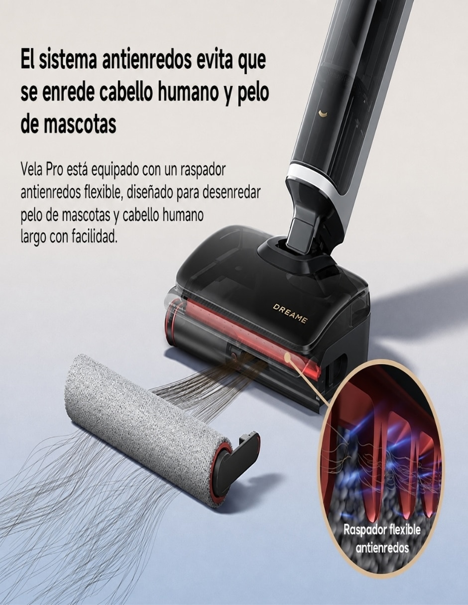 Aspiradora vertical Vela Pro HHR62B 1 litro 10