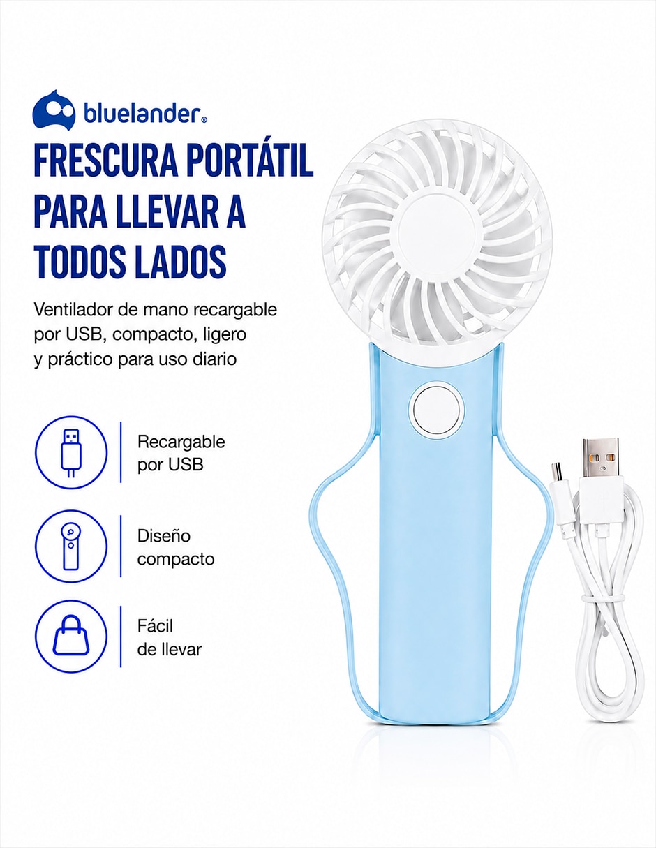 Mini ventilador 3 velocidades 3