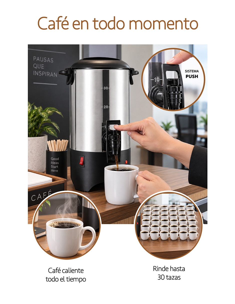 Cafetera percoladora 20 tazas 3