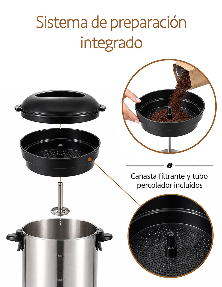 Cafetera percoladora 20 tazas 2