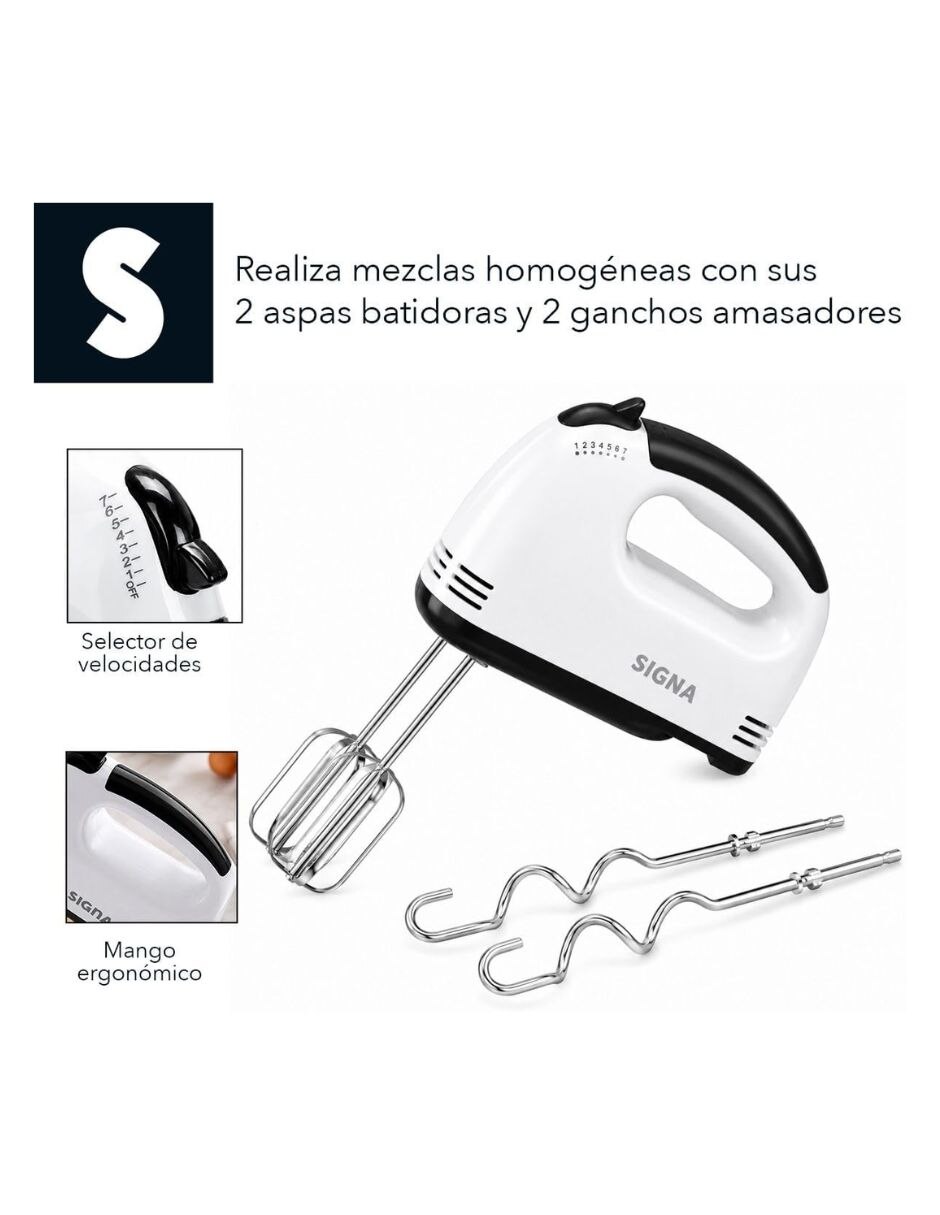 Batidora pedestal 7 velocidades batidora de mano 4