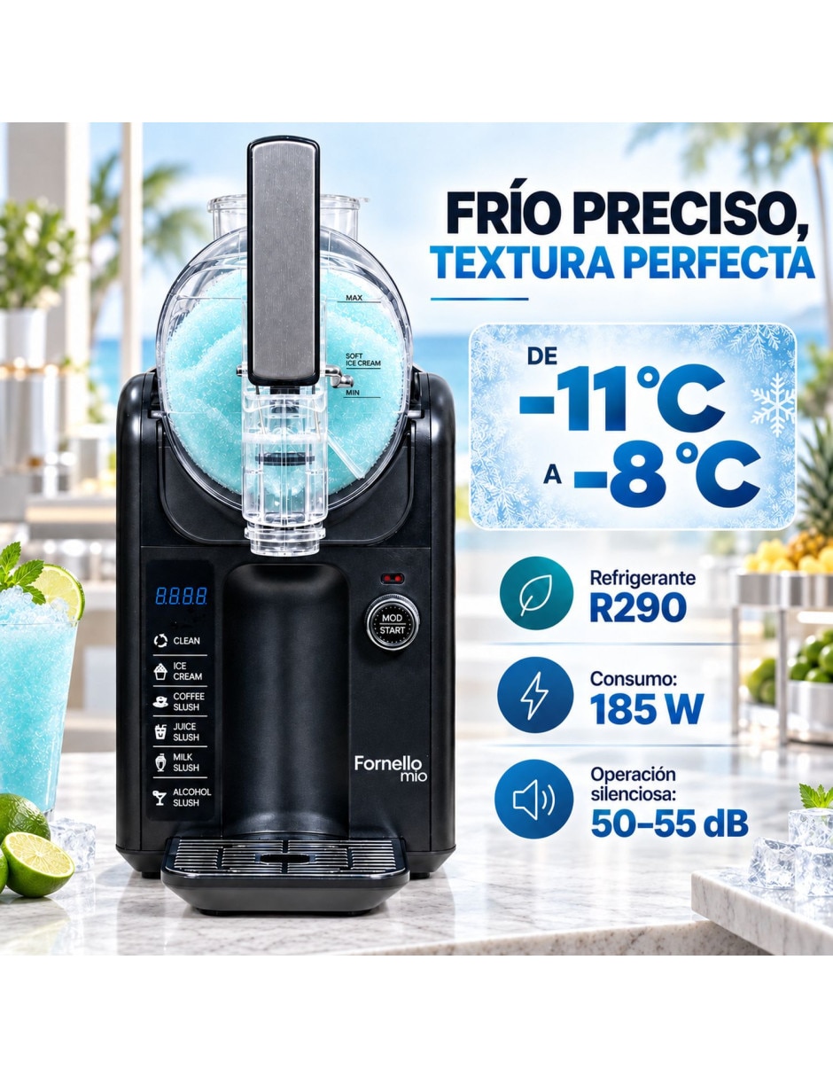 Máquina de helados programable
