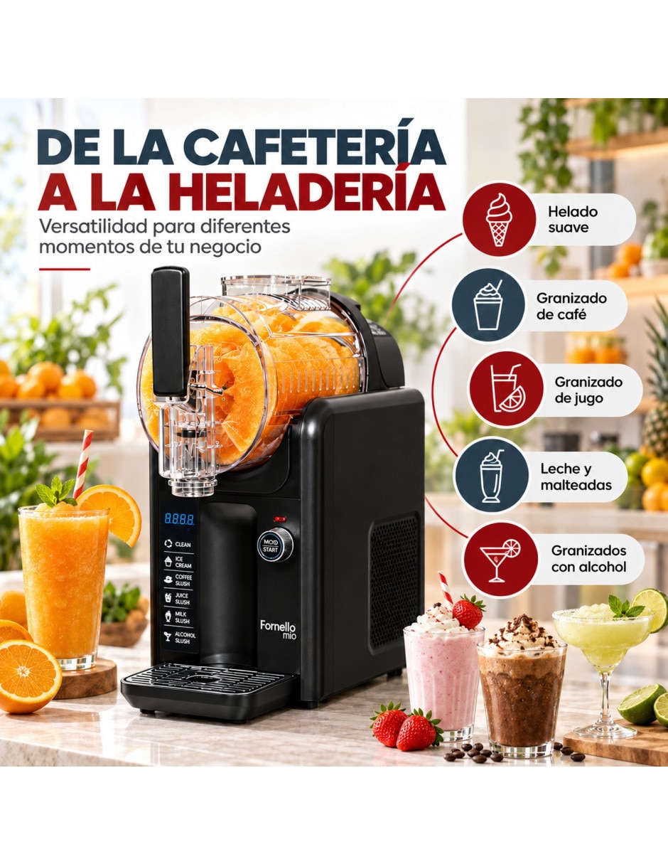 Máquina de helados programable