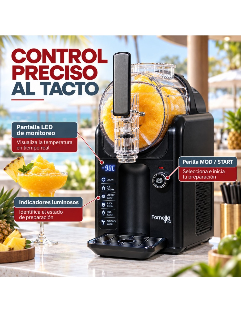 Máquina de helados programable