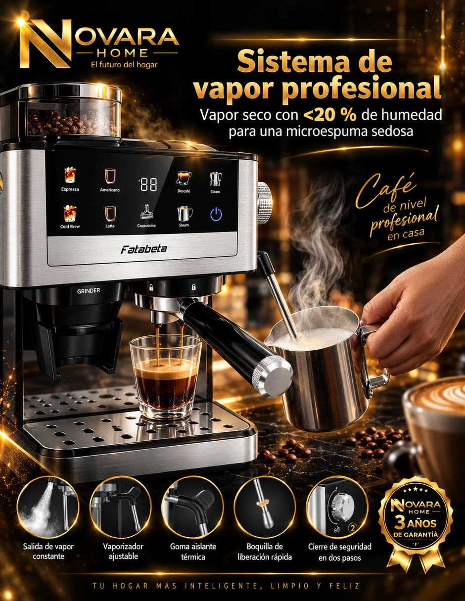 Cafetera con molino espresso 3