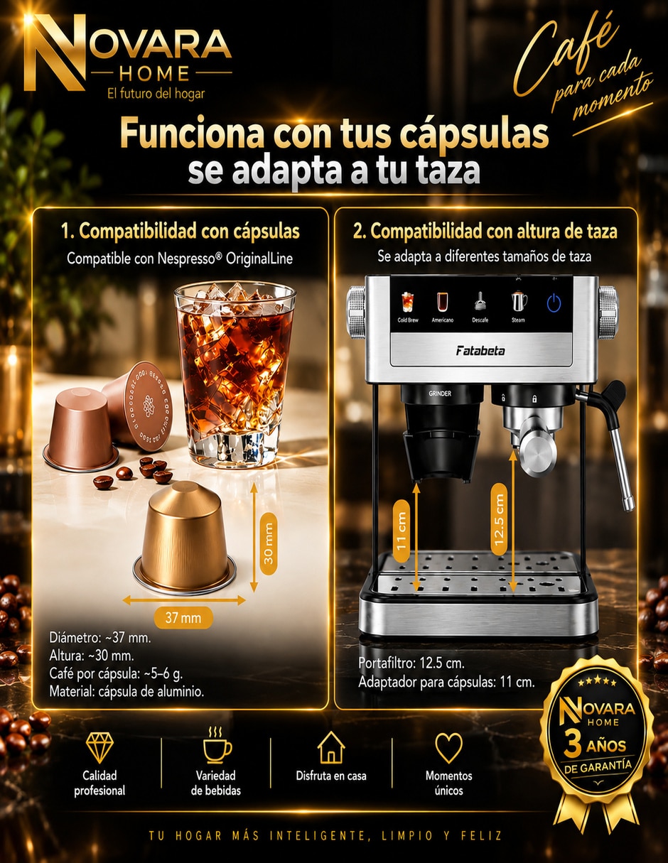 Cafetera con molino espresso 6