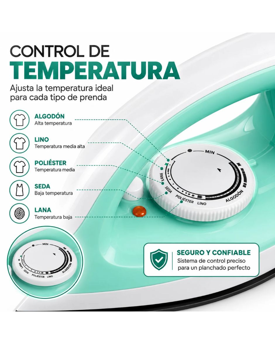 Plancha iq 11073 suela Acero inoxidable 2