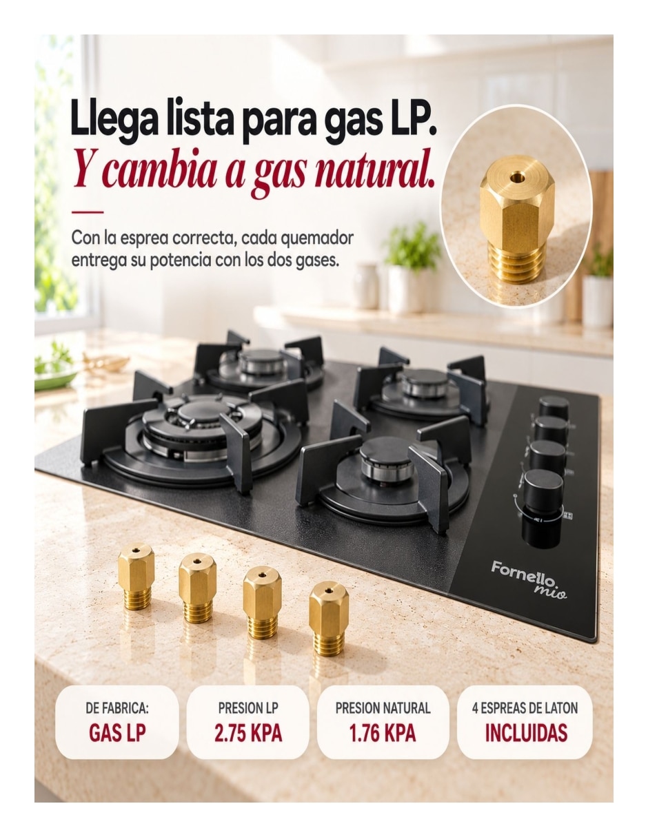 Parrilla eléctrica mkz-parritmp4neg de acero y vidrio