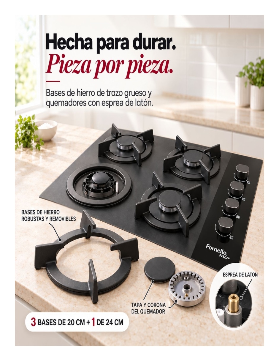 Parrilla eléctrica mkz-parritmp4neg de acero y vidrio 5