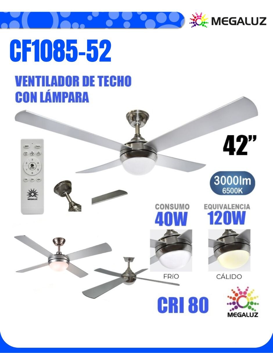 Ventilador de techo Sí velocidades