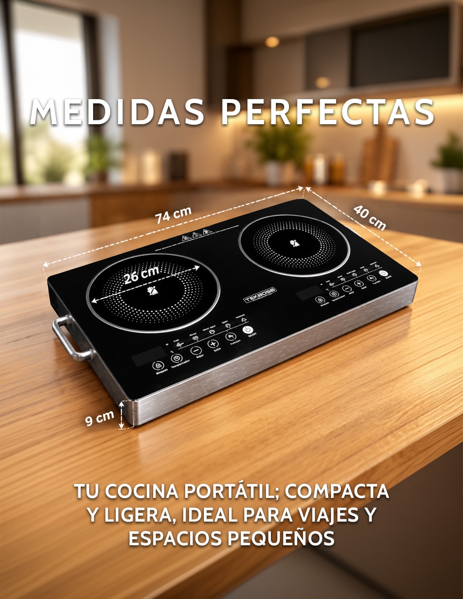Parrilla eléctrica TK2-12 de Vitrocerámica 12