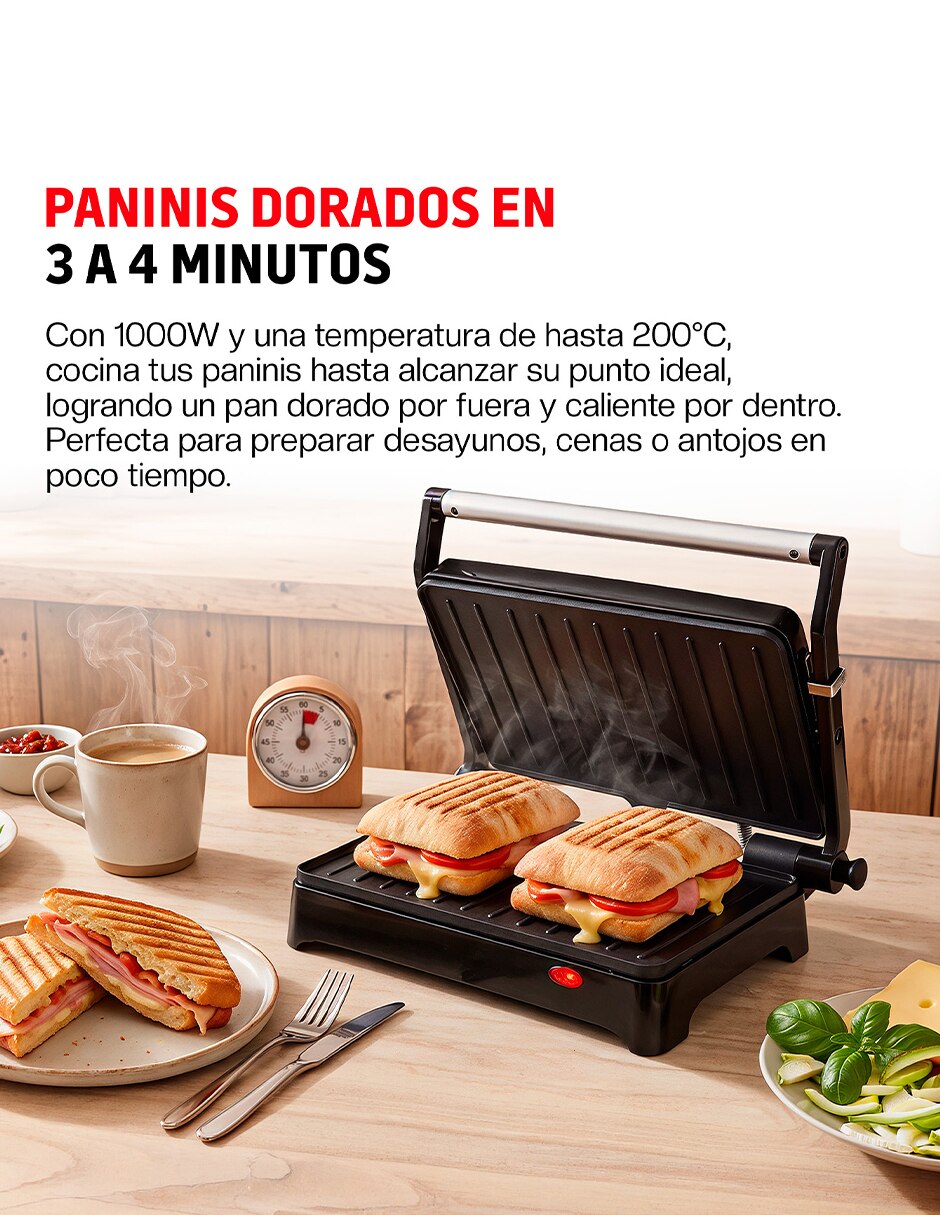 Parrilla eléctrica compacta de aluminio 3