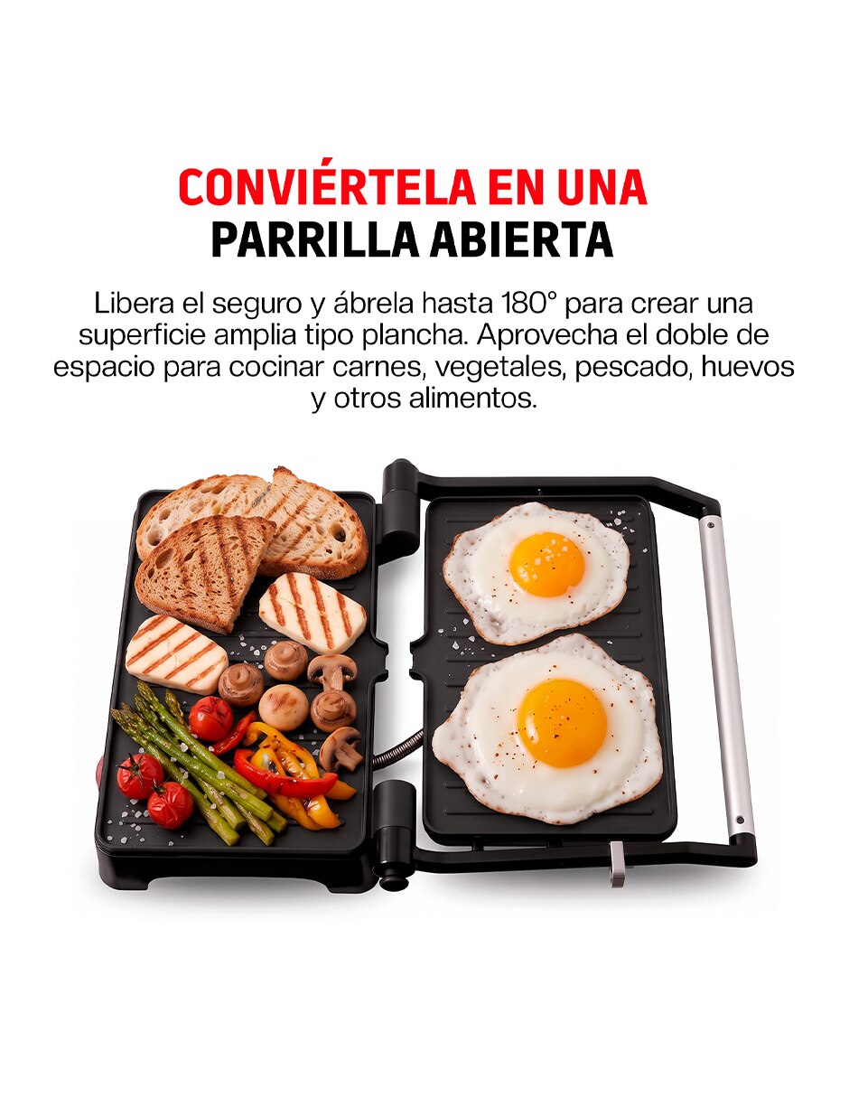 Parrilla eléctrica compacta de aluminio 4
