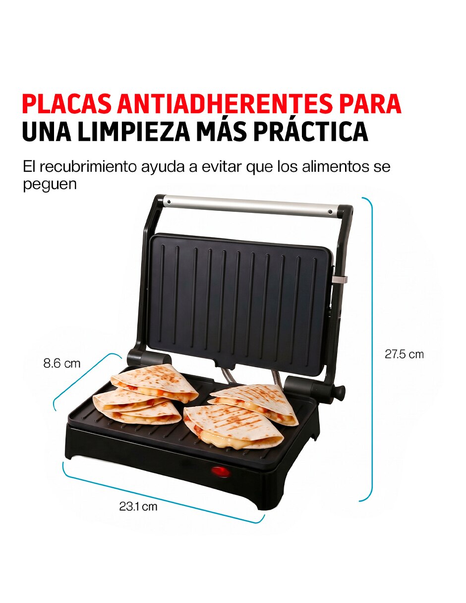 Parrilla eléctrica compacta de aluminio 5