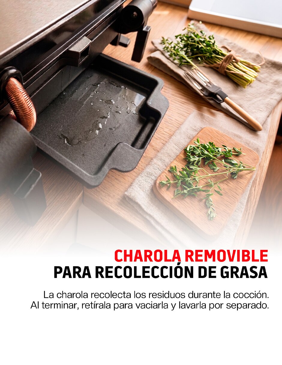 Parrilla eléctrica compacta de aluminio 6