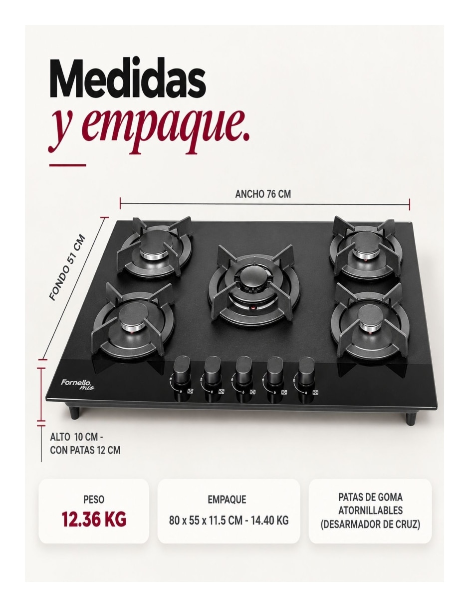 Parrilla eléctrica mkz-grilltmp5neg de acero 9