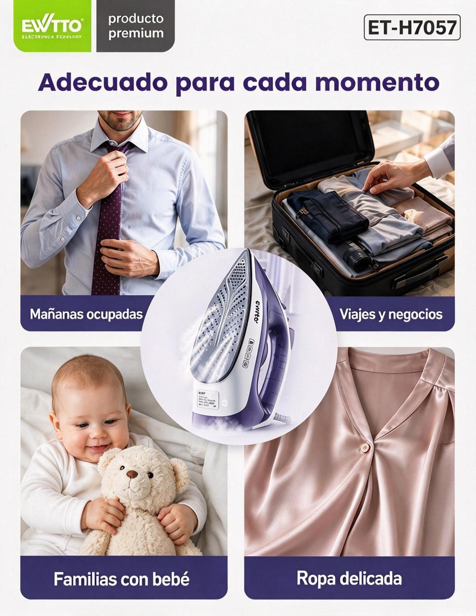Central de vapor et-h7057 suela aeroceramic 6