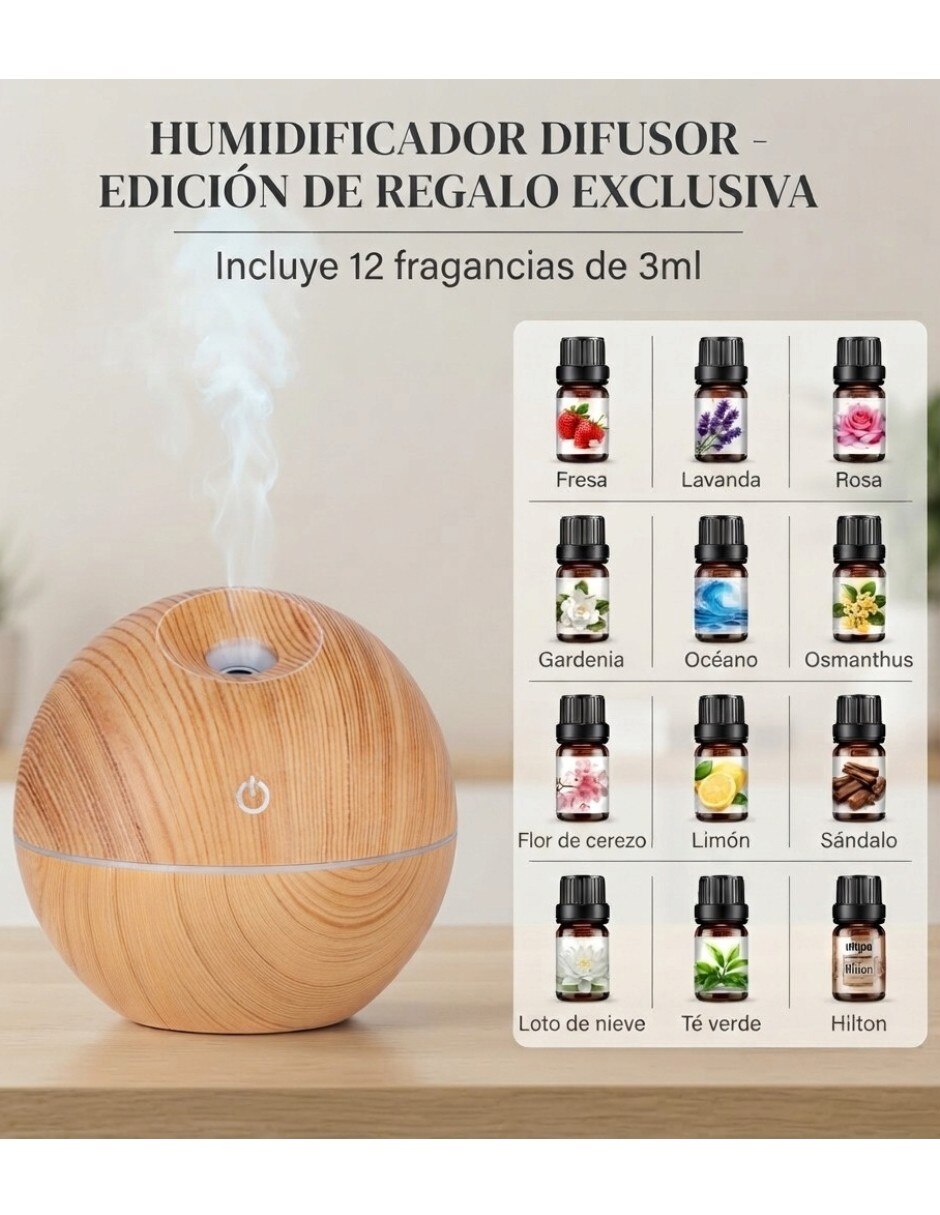 Humidificador incluyen 12 fragancias de 10 ml jsq137 130 ml 2