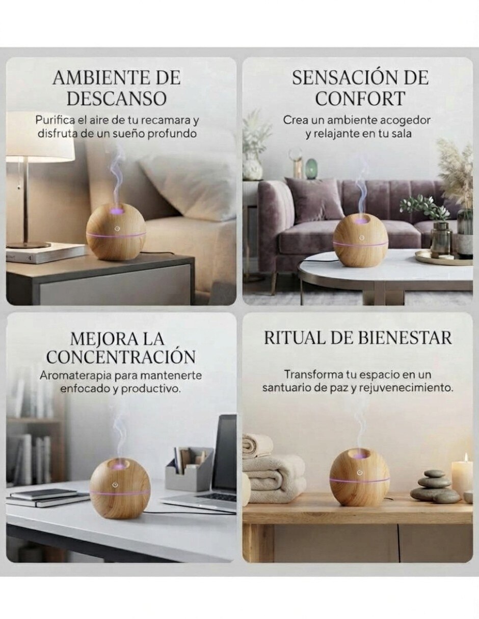 Humidificador incluyen 12 fragancias de 10 ml jsq137 130 ml 7