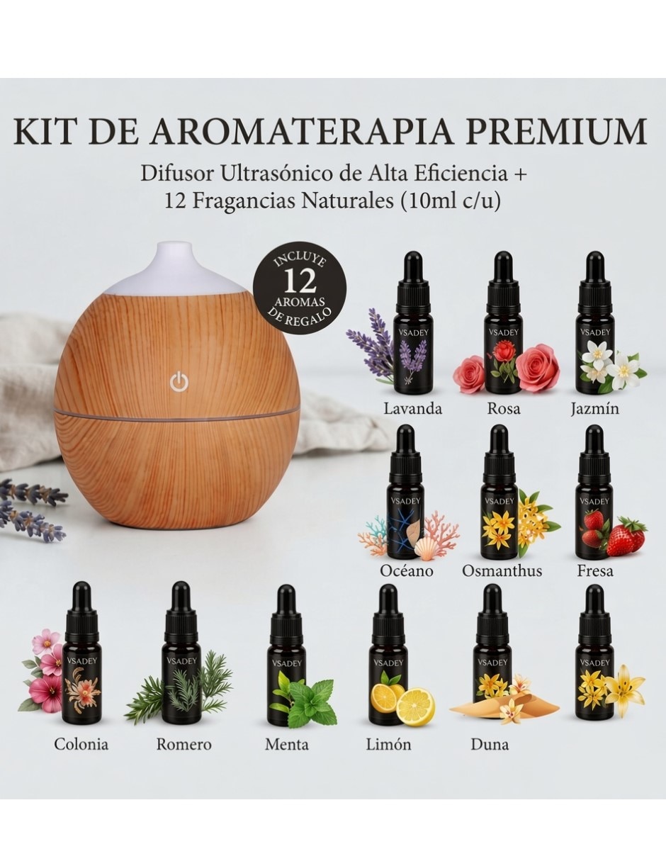 Humidificador incluye 12 fragancias de 10 ml jsq139 130 ml 2