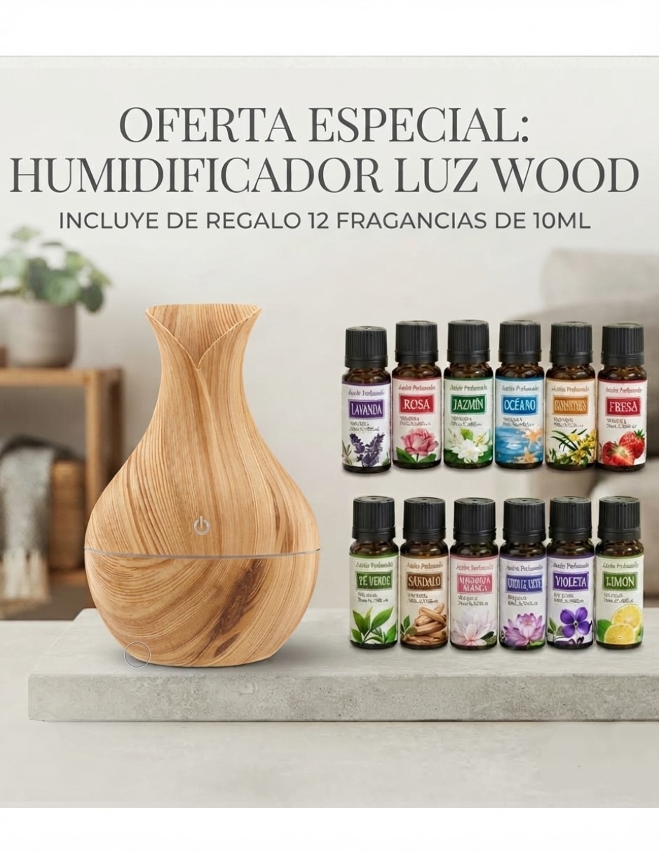 Humidificador incluye 12 fragancias de 10 ml jsq278 130 ml 2