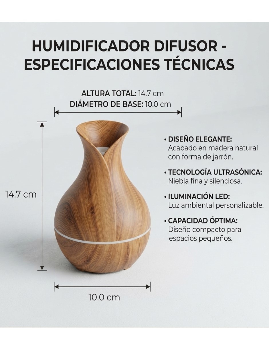 Humidificador incluye 12 fragancias de 10 ml jsq278 130 ml 8