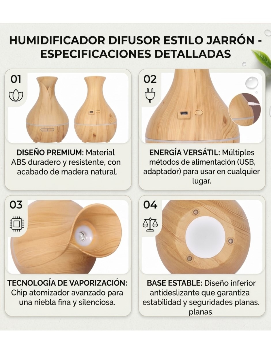 Humidificador incluye 12 fragancias de 10 ml jsq278 130 ml 3