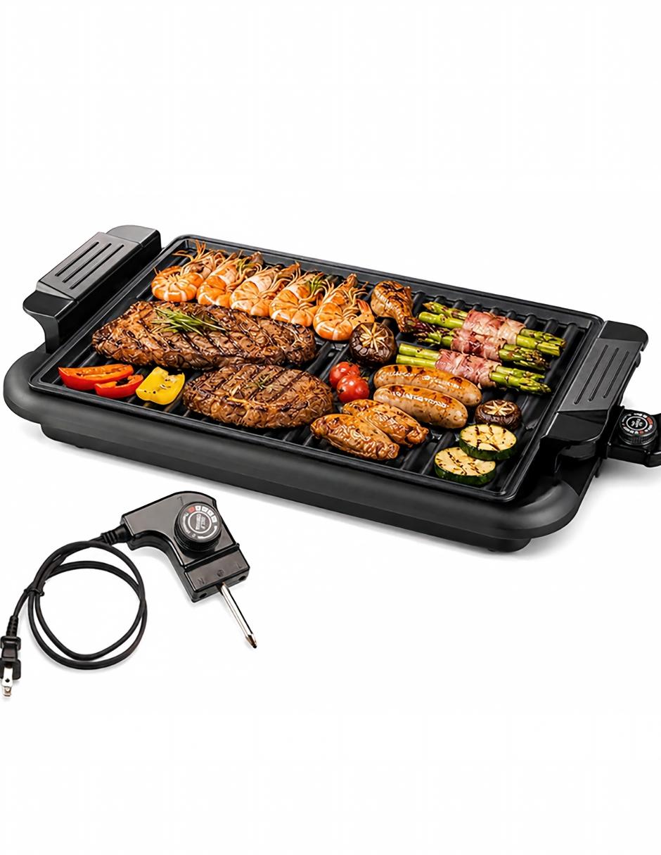 Sartén grill de plástico y metal