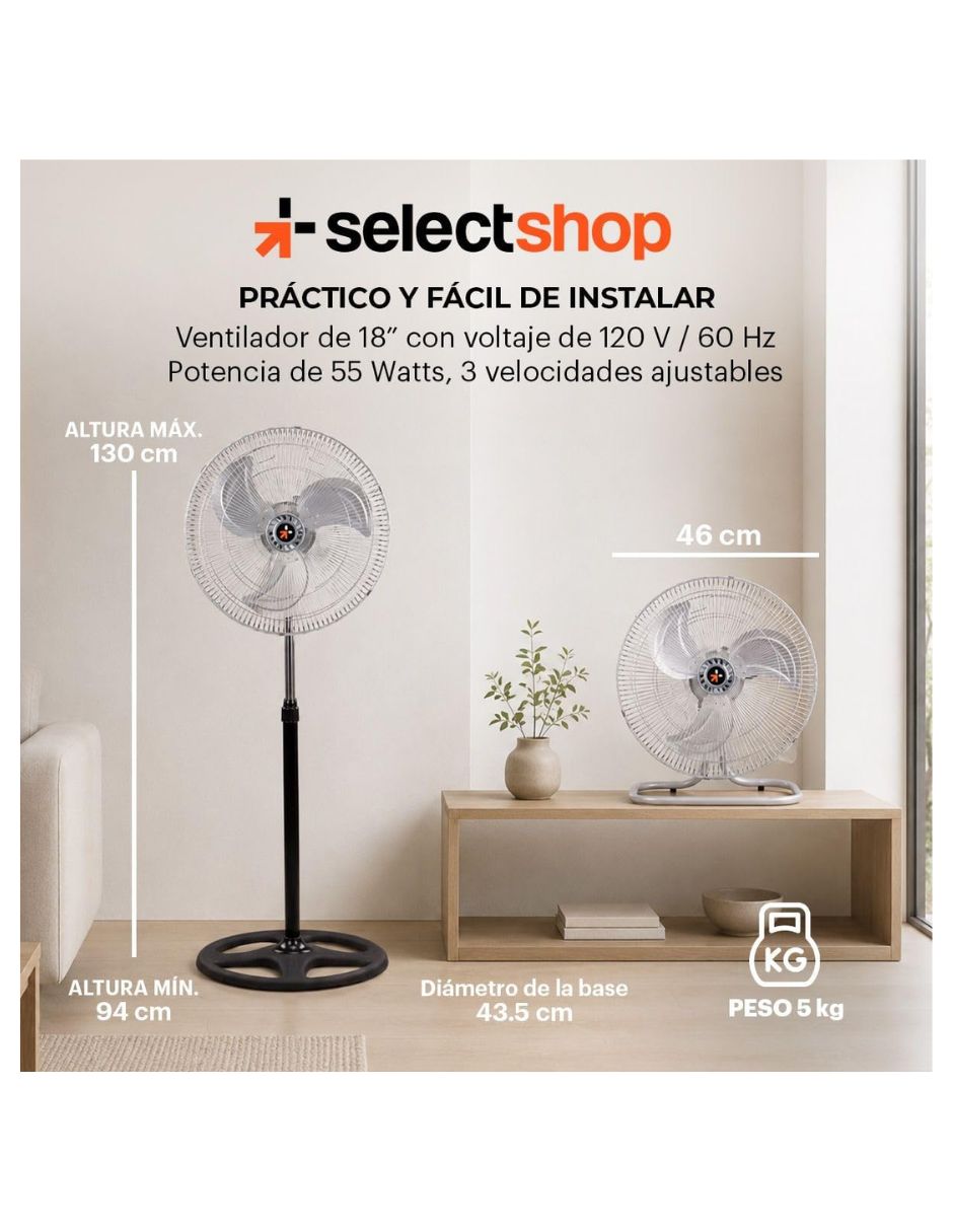 Ventilador 3 en 1 3 velocidades 7