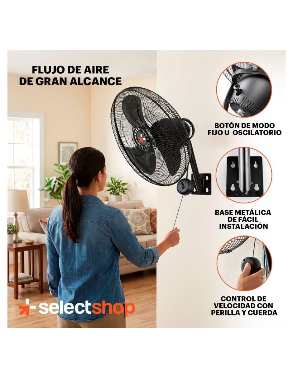 Ventilador de pared 3 velocidades 2