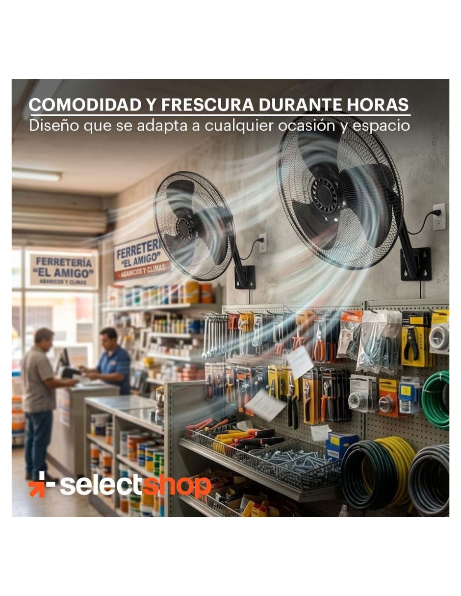 Ventilador de pared 3 velocidades 3