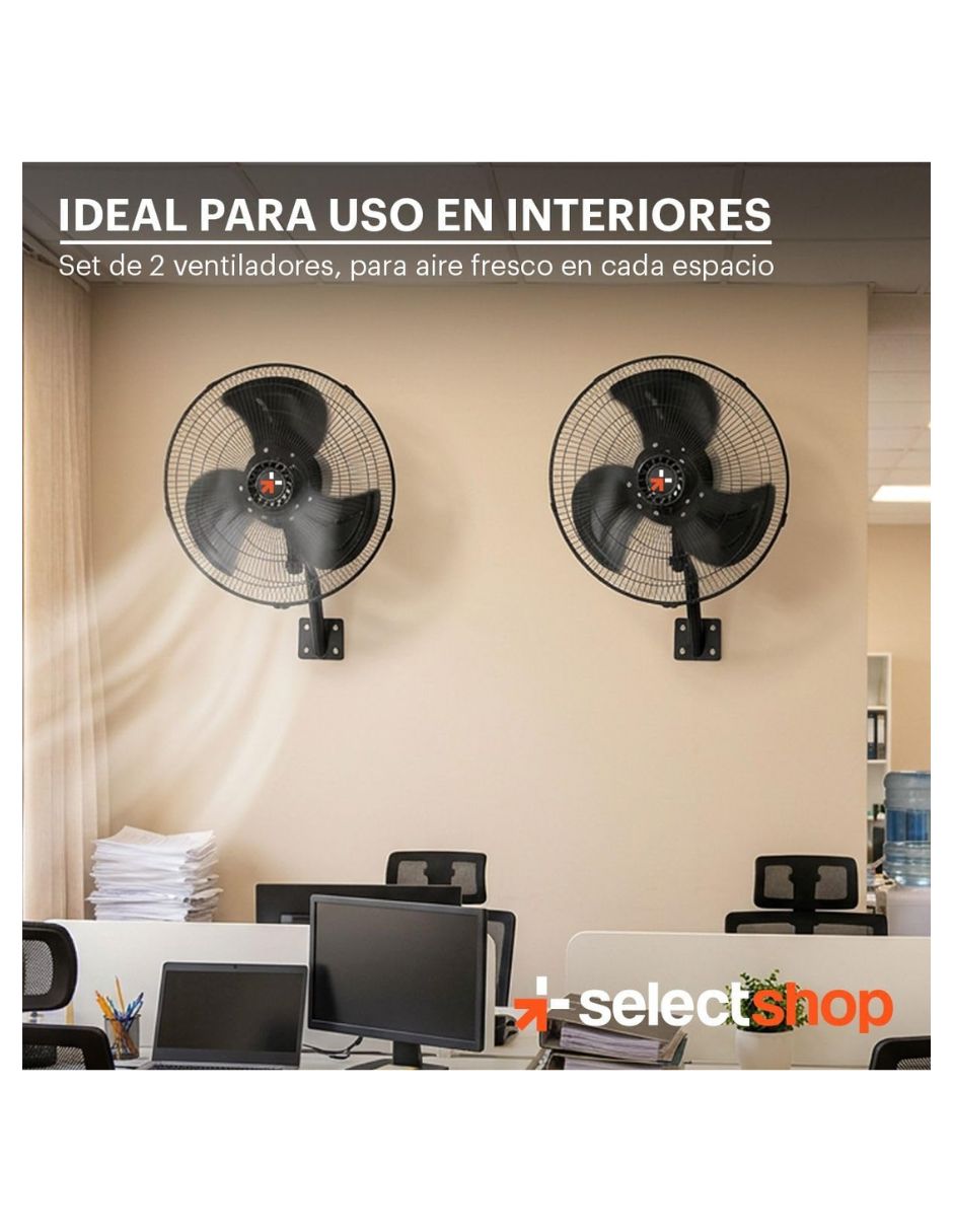 Ventilador de pared 3 velocidades 4