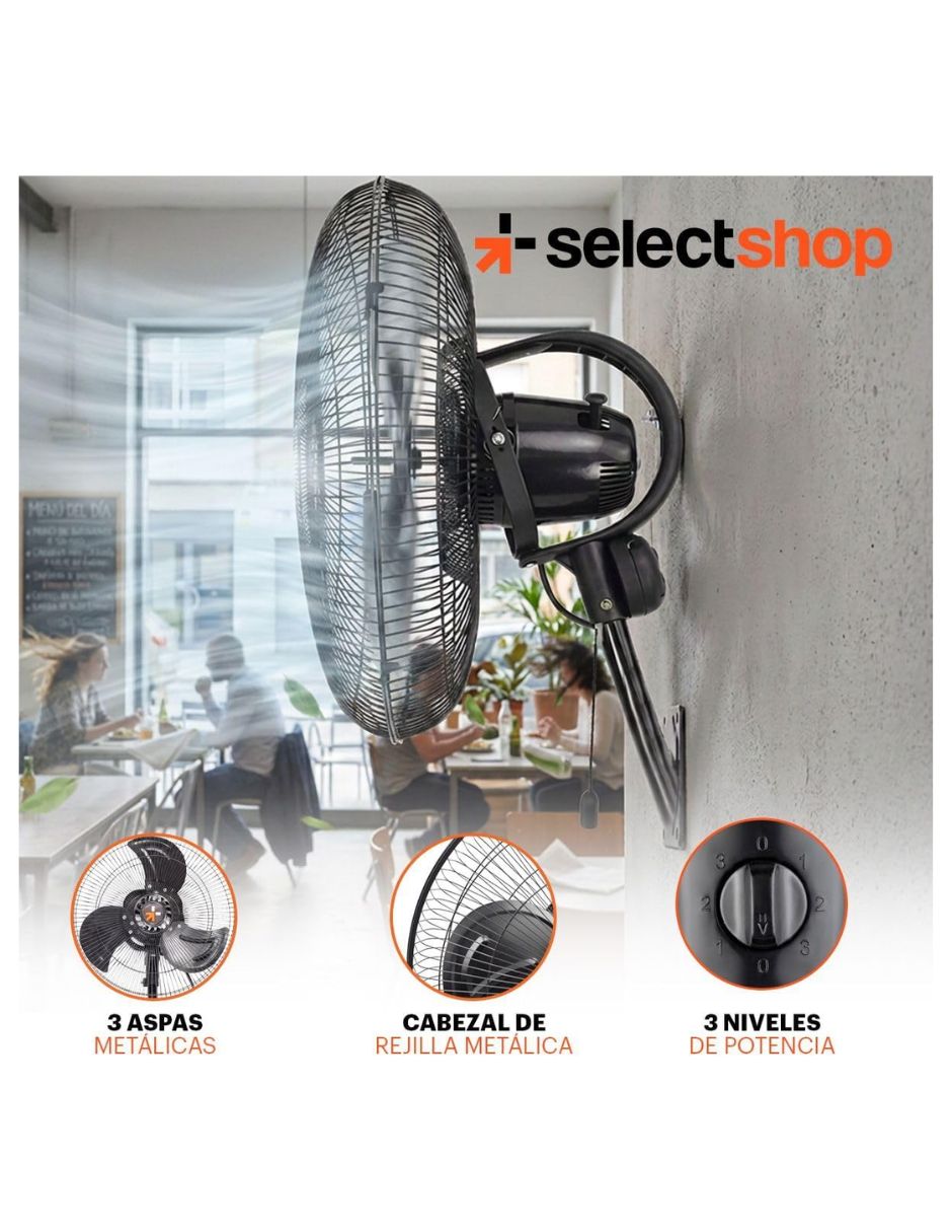 Ventilador de pared 3 velocidades 5