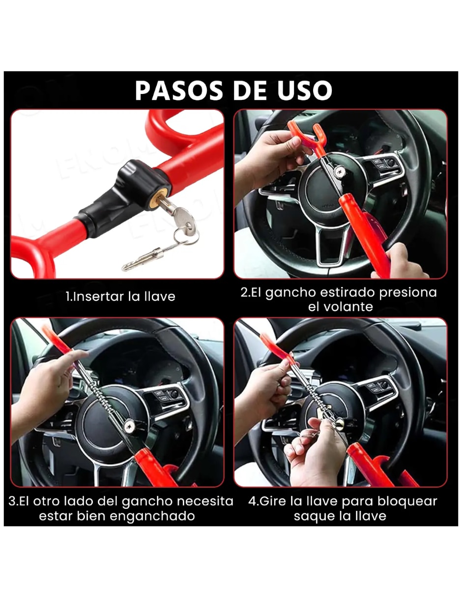 Bastón de seguridad para volante Genérica